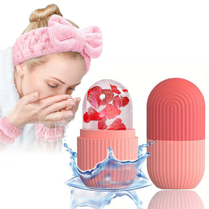 Ice Face Roller, DIY Face Massage Roller, Soothing Facial Ice Roller for Face, Eyes & Joints, Ice Compress Skin Care Tool for Women & Men, Facial Care Tools, Beauty Tools, Home Beauty Tool, Lightweight