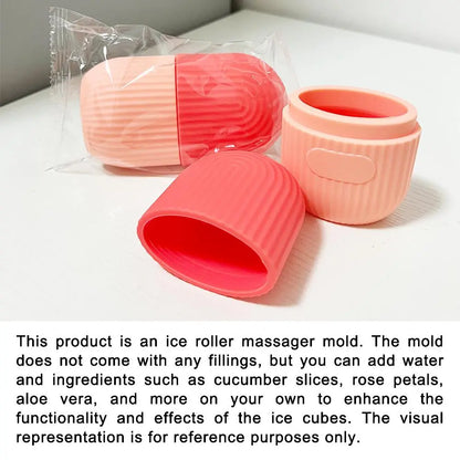 Ice Face Roller, DIY Face Massage Roller, Soothing Facial Ice Roller for Face, Eyes & Joints, Ice Compress Skin Care Tool for Women & Men, Facial Care Tools, Beauty Tools, Home Beauty Tool, Lightweight